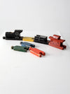 vintage toy train wooden blocks