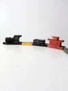 vintage toy train wooden blocks