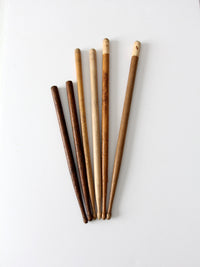 collection vintage drumsticks
