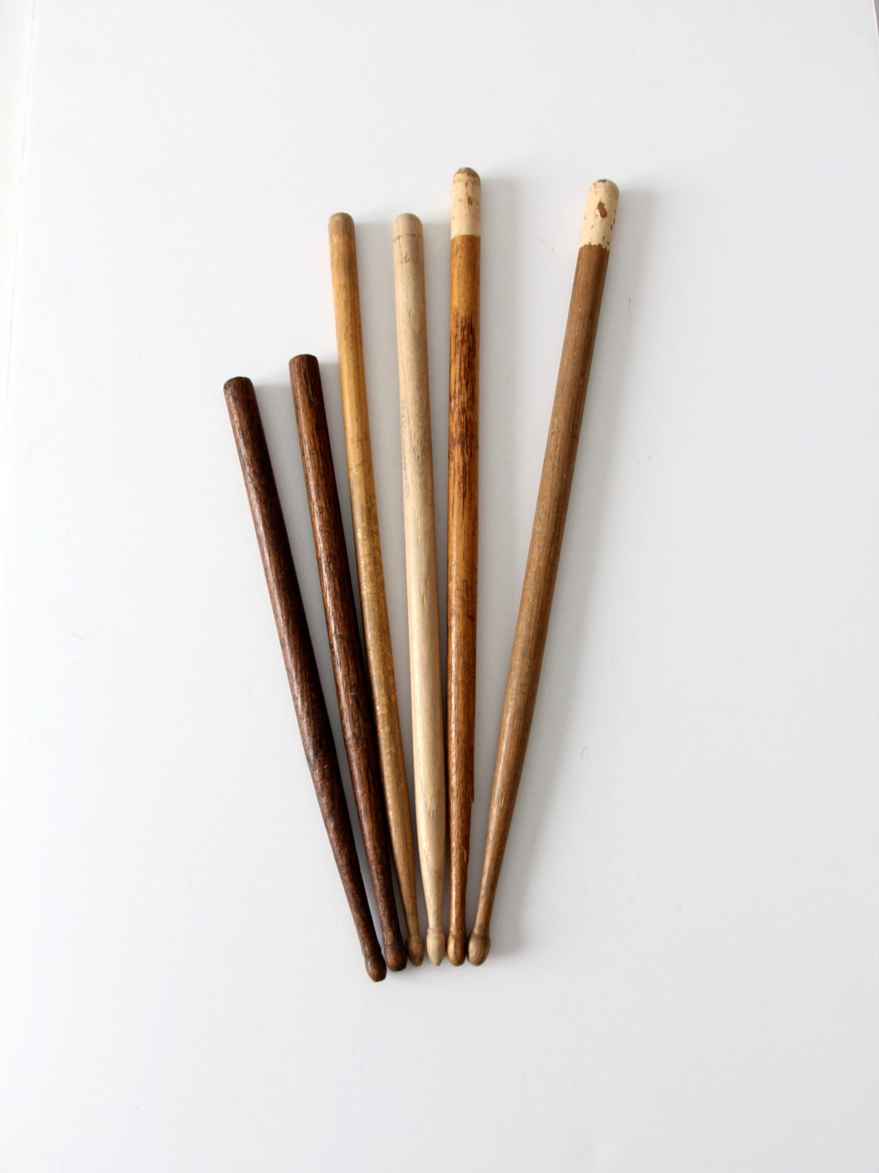 collection vintage drumsticks