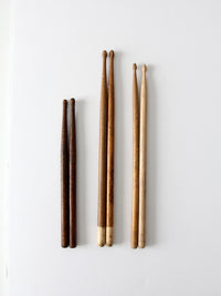 collection vintage drumsticks