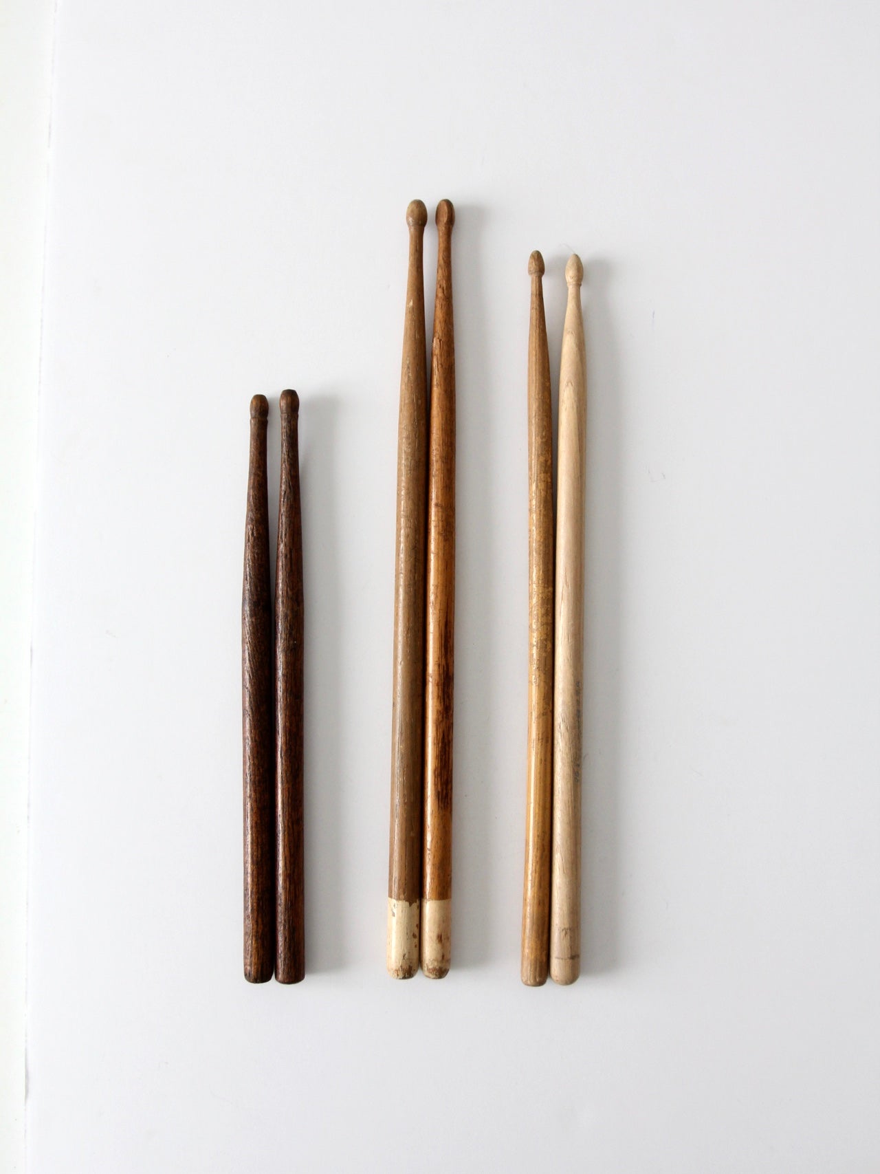 collection vintage drumsticks