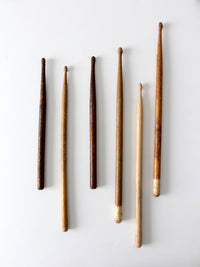 collection vintage drumsticks