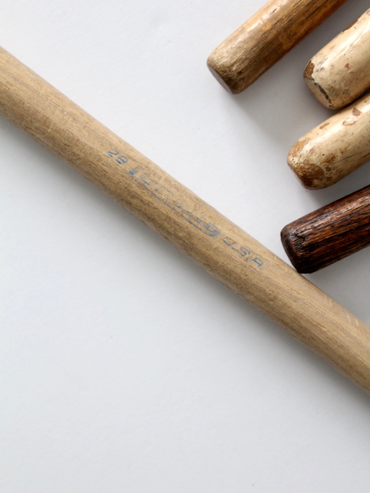 collection vintage drumsticks