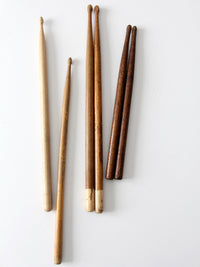 collection vintage drumsticks