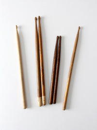 collection vintage drumsticks