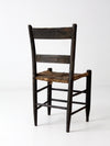 antique Hitchcock style painted rush seat chair