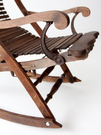 art nouveau rocking chair