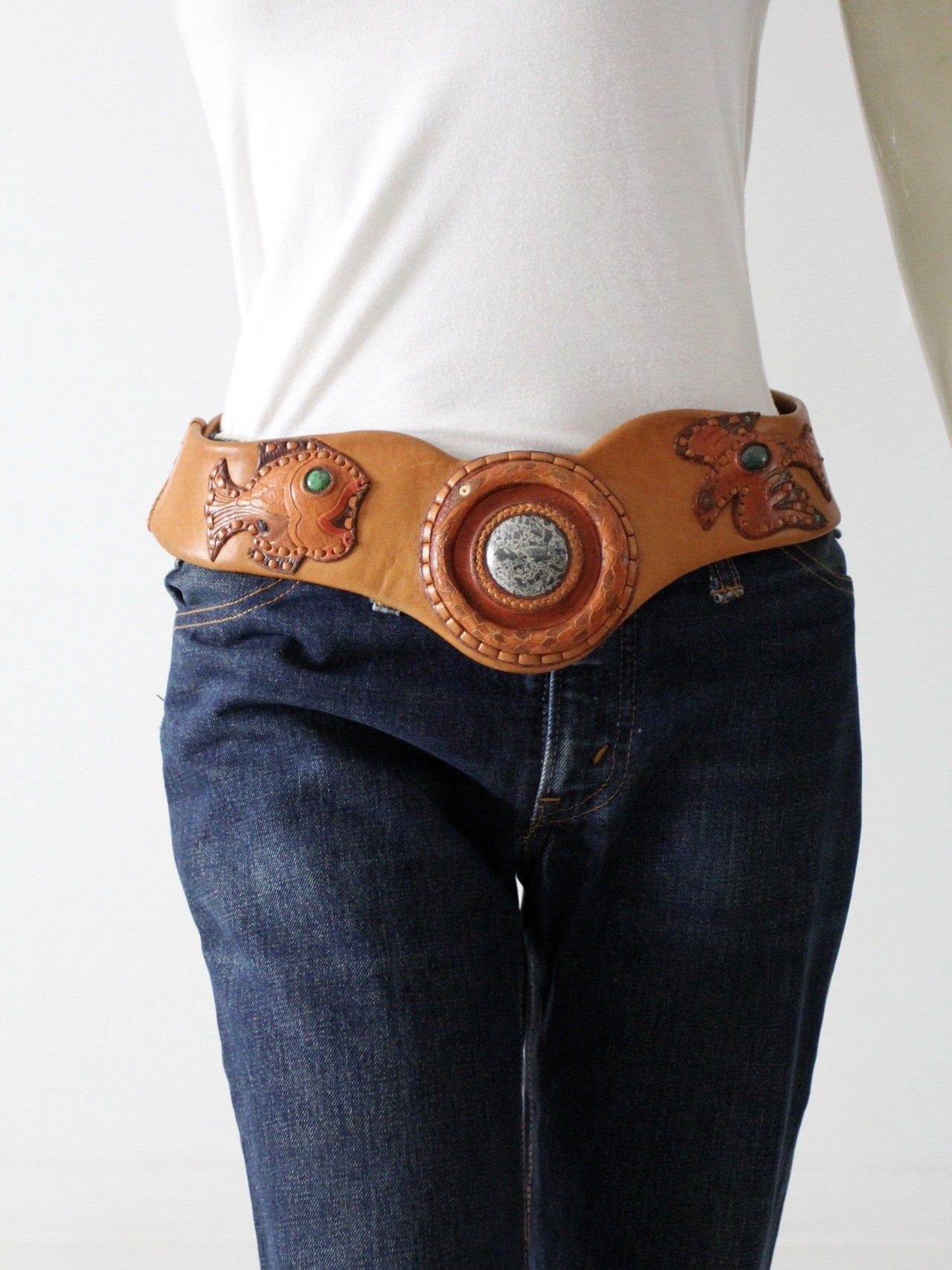 vintage 70s statement belt