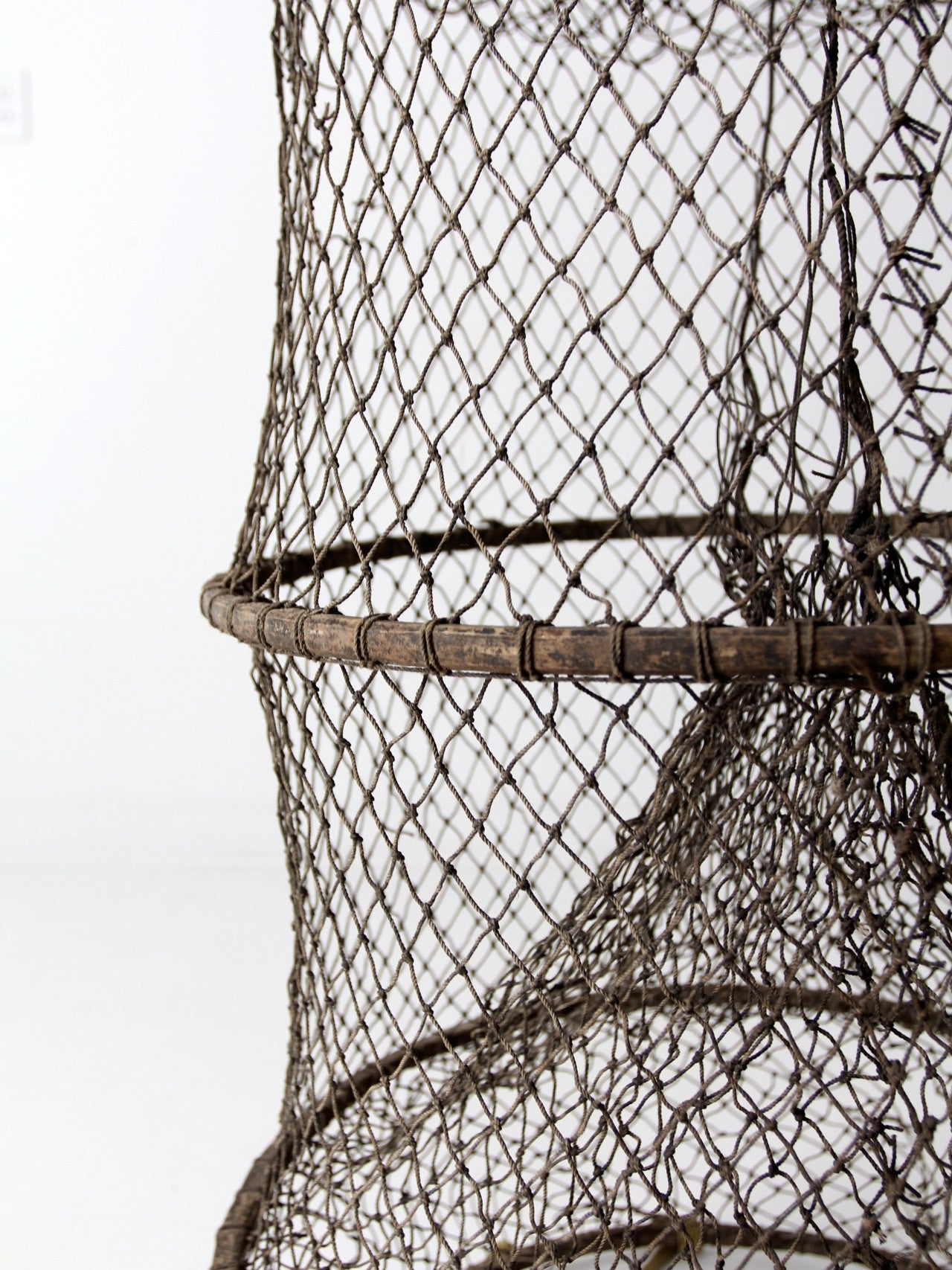 Old Used Fish Netting Vintage Fishing Net Decor Nautical Maritime