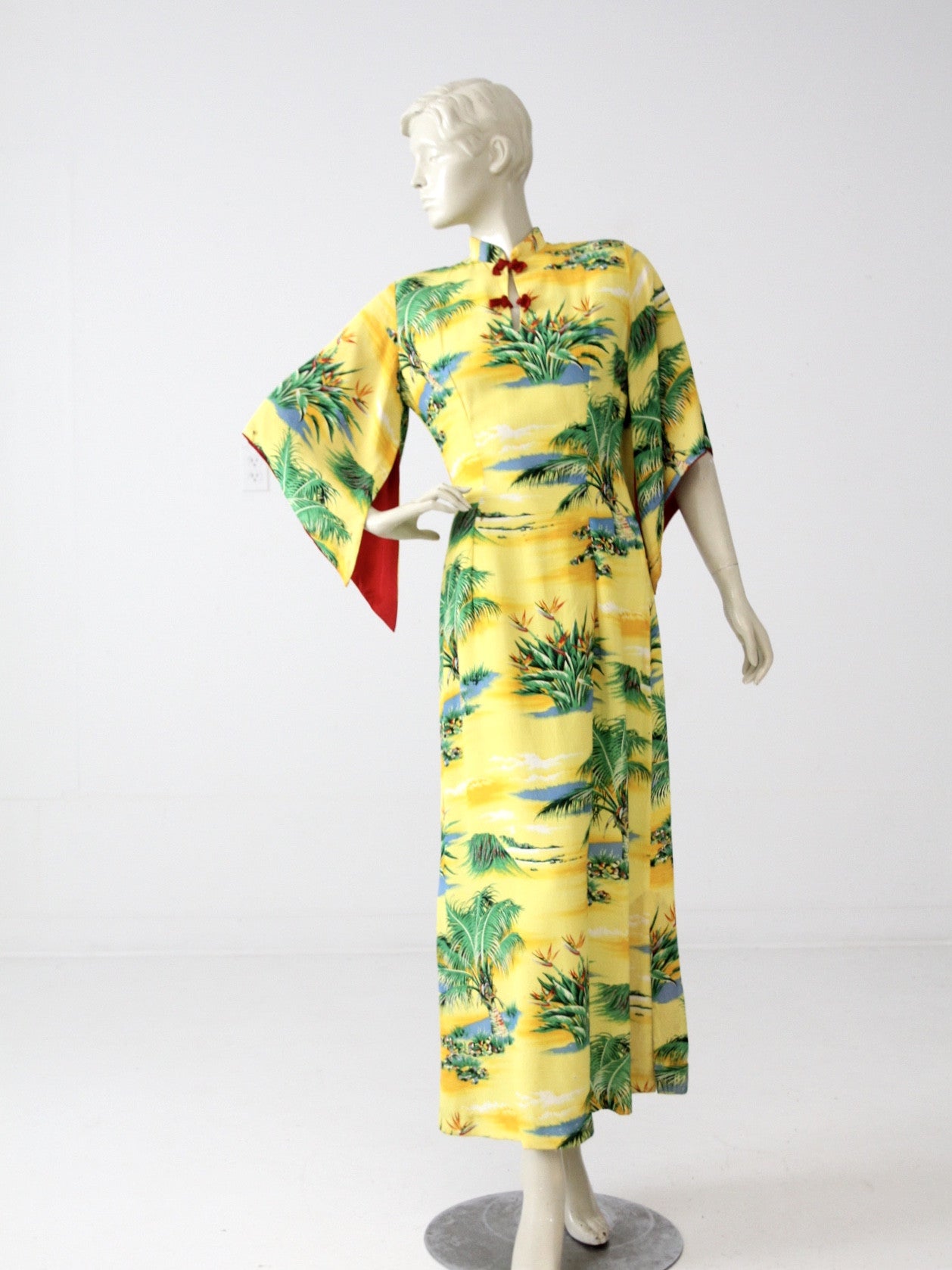 vintage HAWAII dress着用画像身長156cm