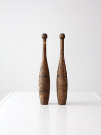 antique Indian clubs