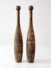 antique juggling pins