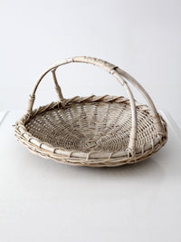vintage bentwood harvest basket