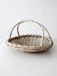 vintage bentwood harvest basket