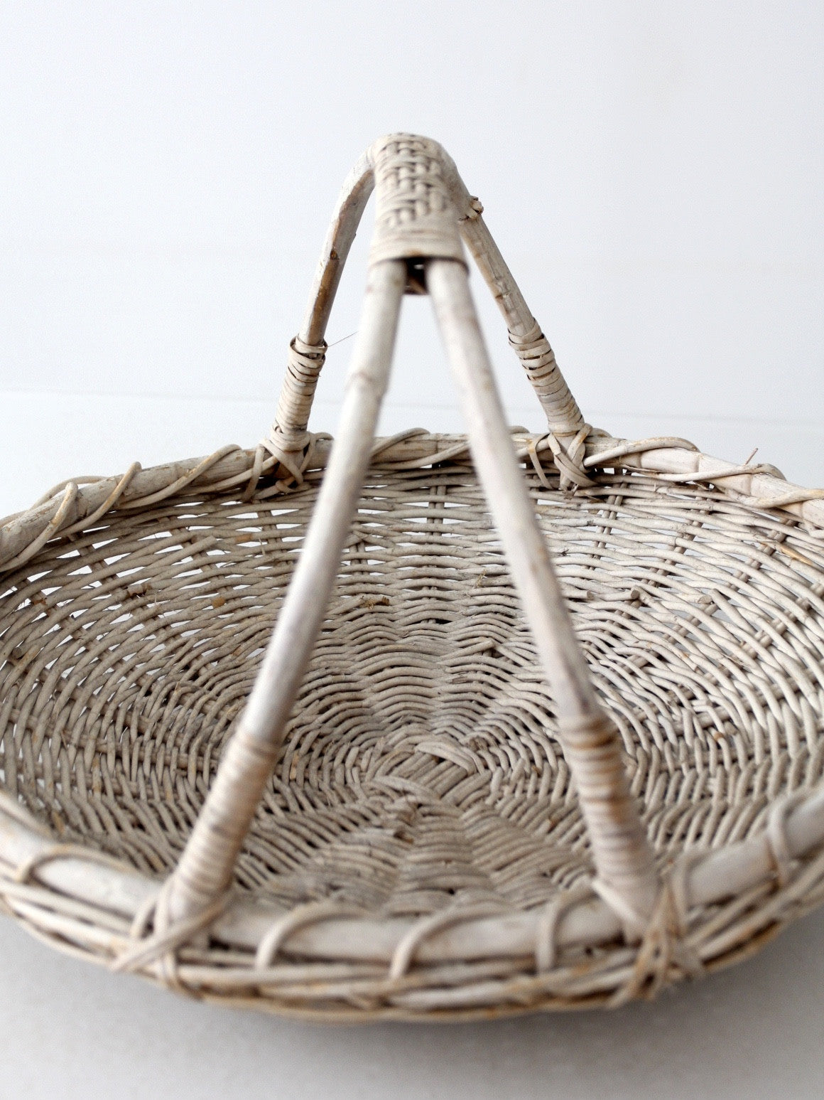 vintage bentwood harvest basket