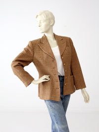 vintage 80s Ralph Lauren tweed blazer