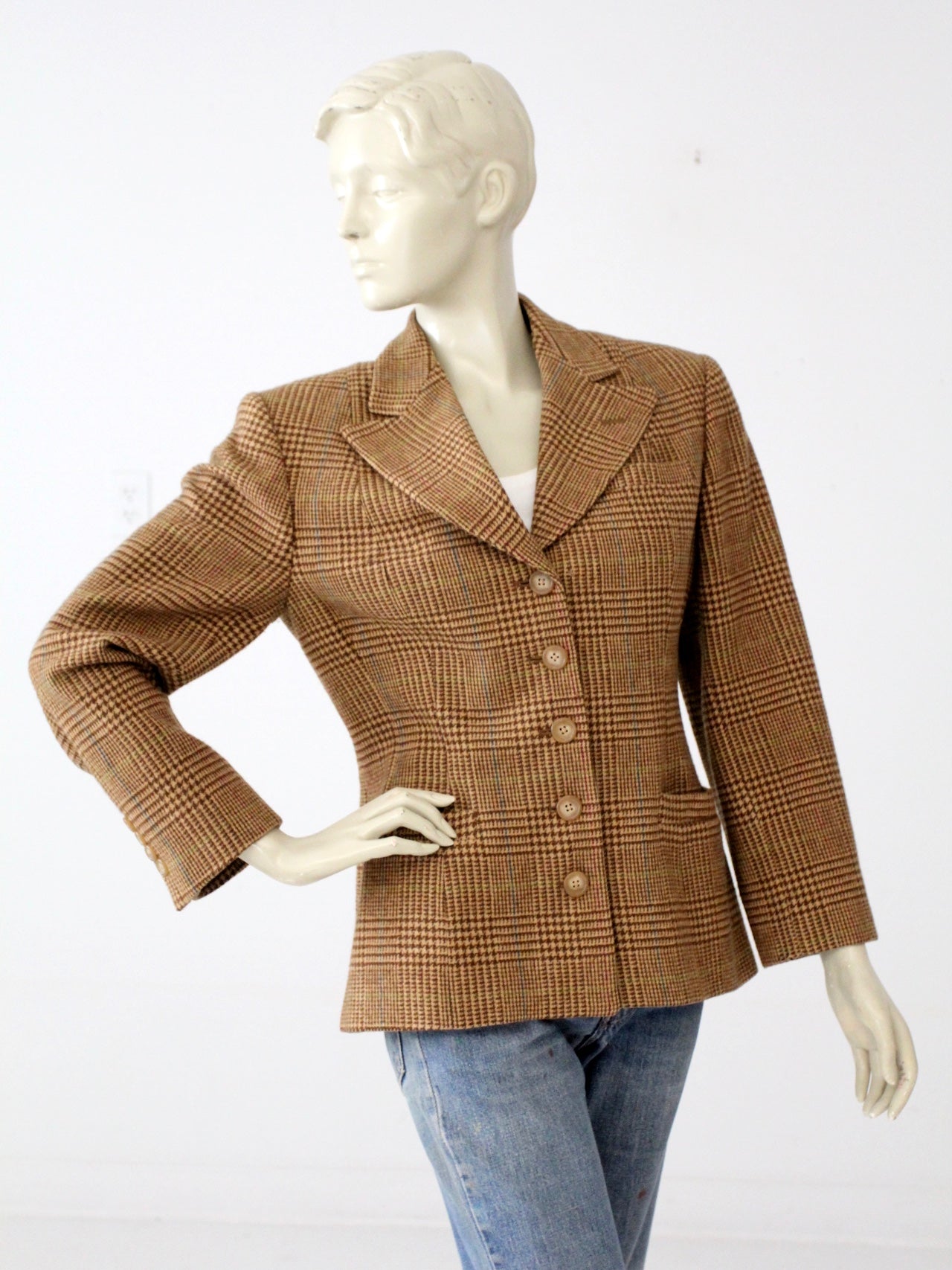 vintage 80s Ralph Lauren tweed blazer – 86 Vintage