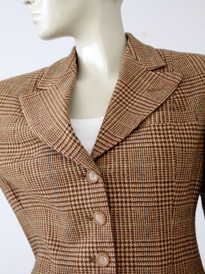 vintage 80s Ralph Lauren tweed blazer