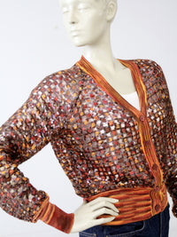 vintage sequin cardigan