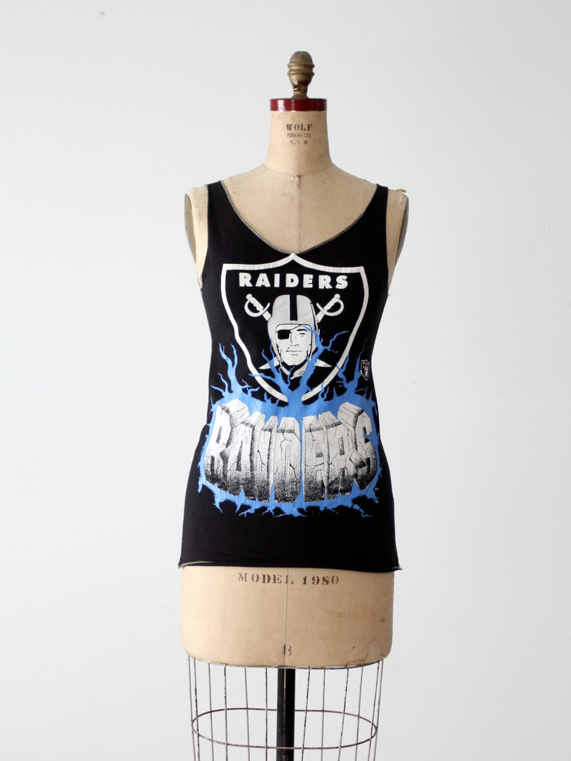 vintage 80s Raiders football tank top