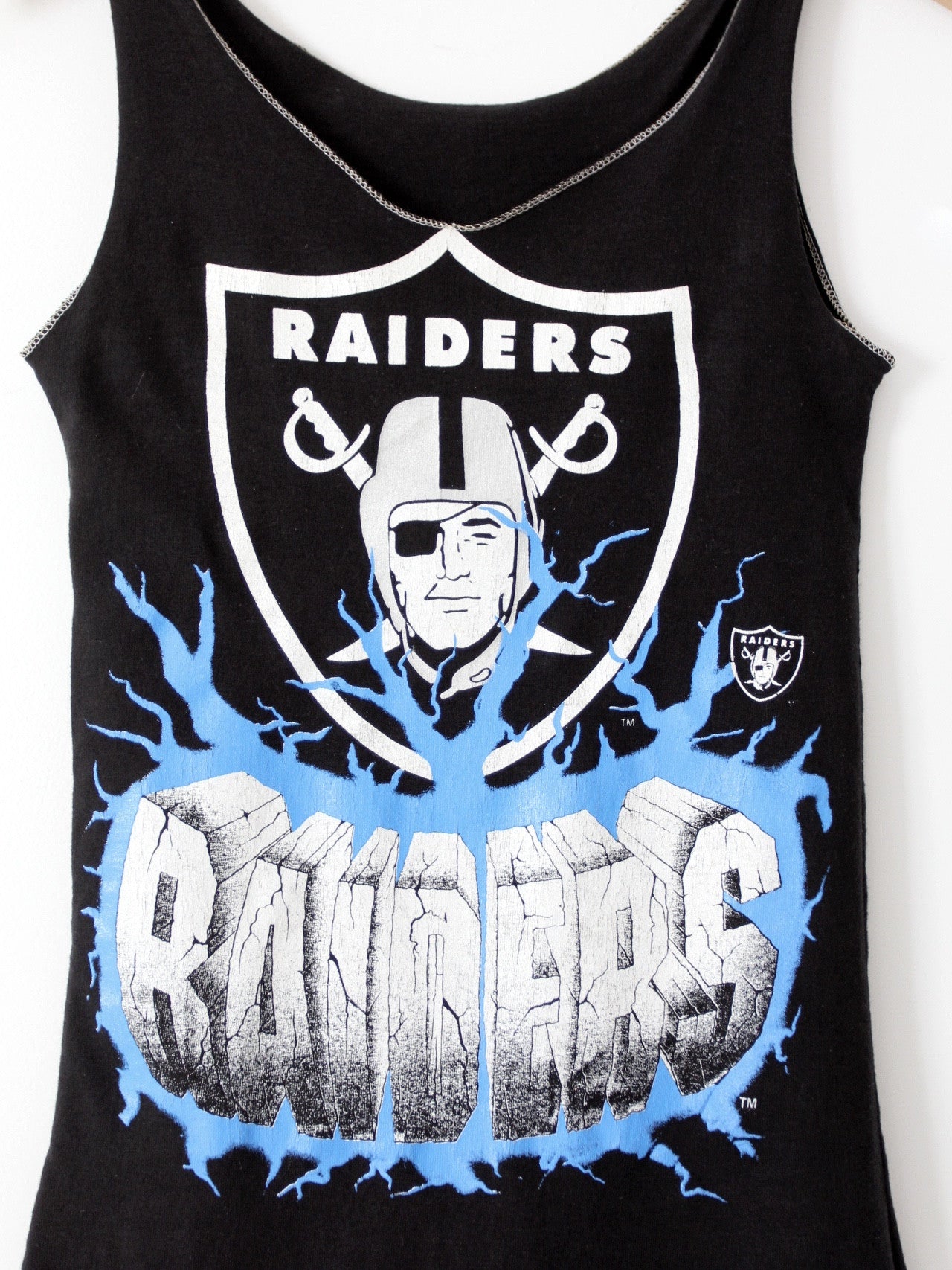vintage 80s Raiders football tank top