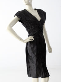 vintage 70s black cocktail dress