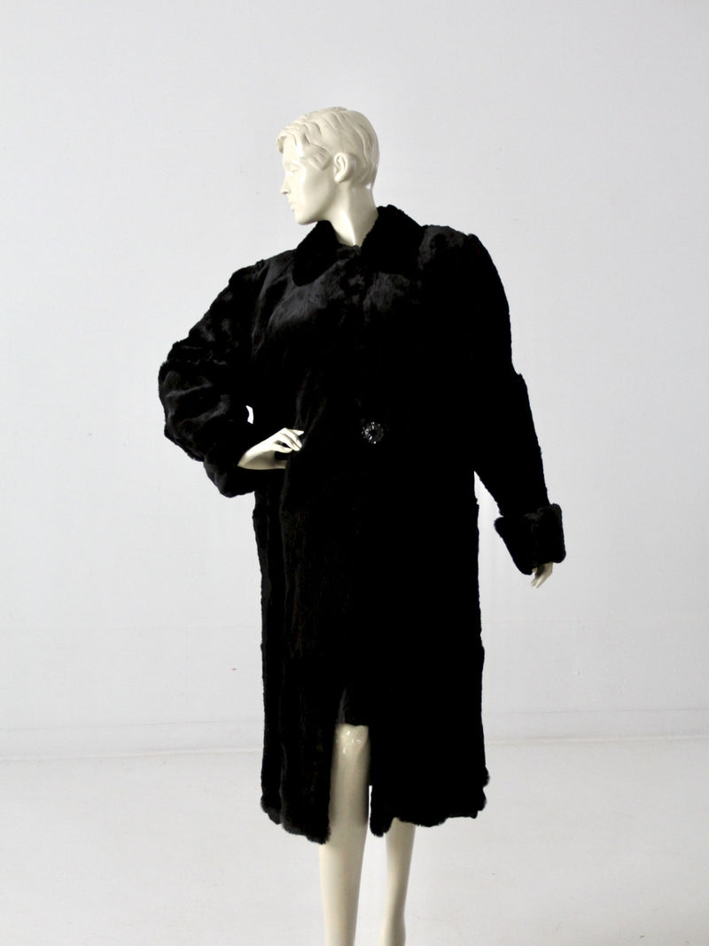 vintage 30s fur coat