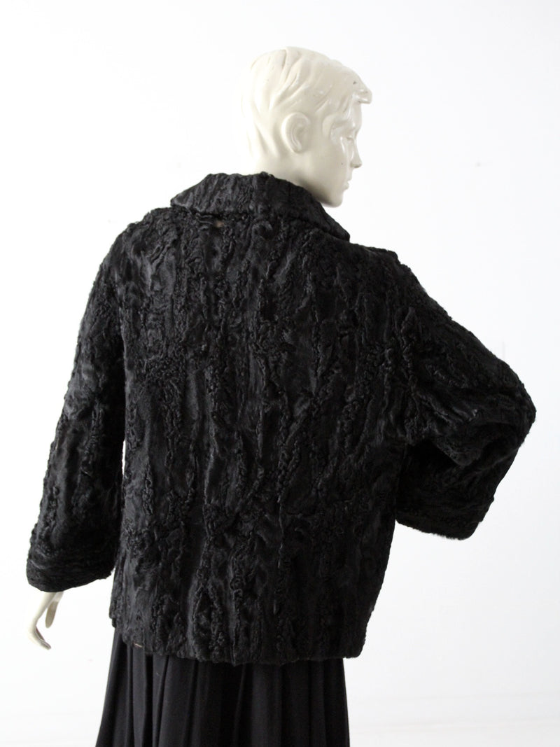 antique Persian lamb fur coat