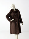 vintage 1960s Betty Rose wool coat with fur collar