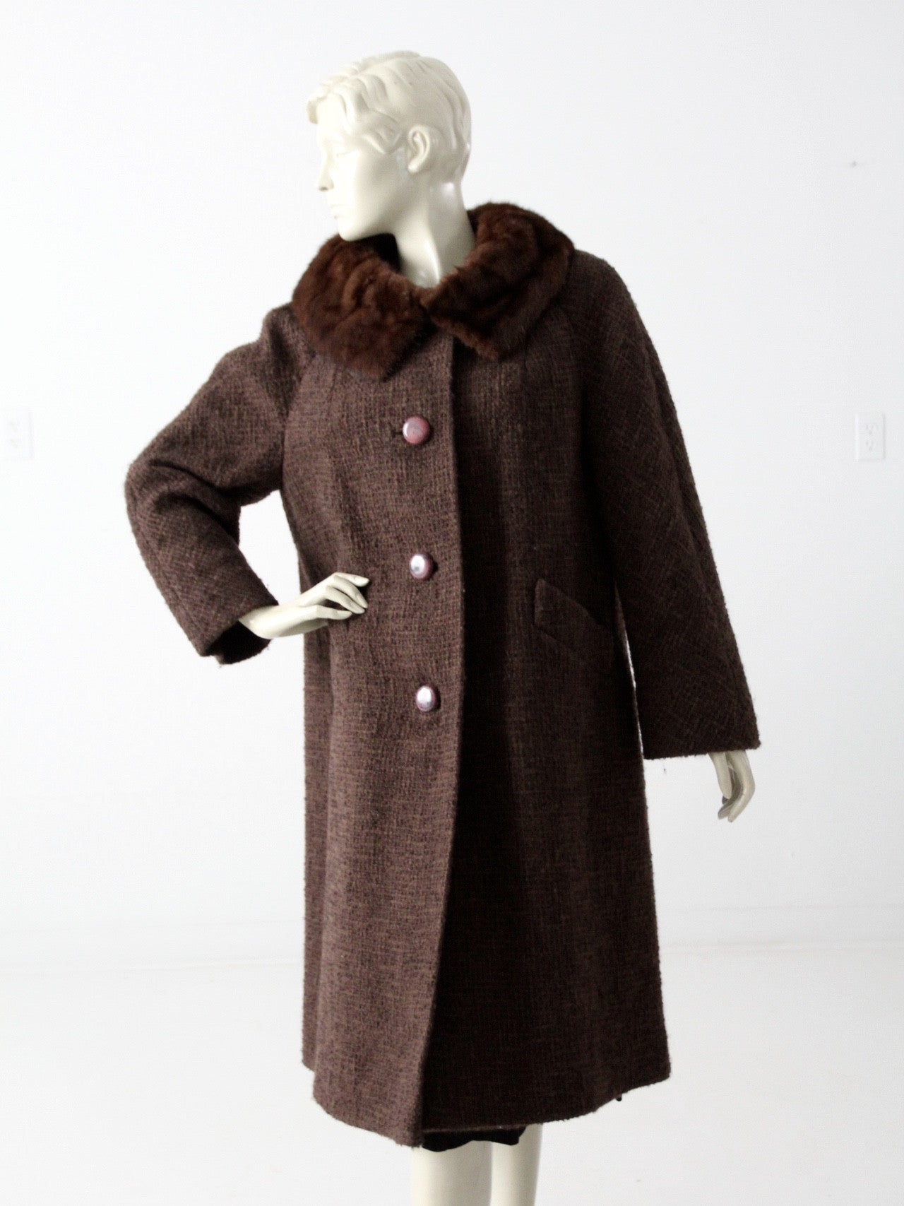 1960s 2025 wool coat
