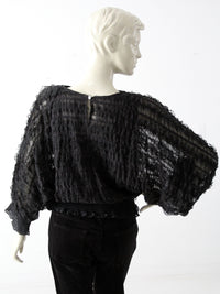 vintage Andree Gaye ruffle blouse