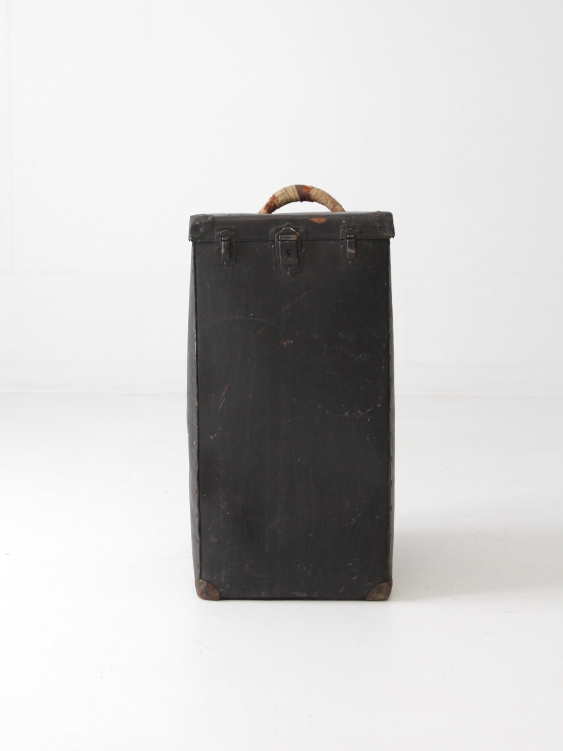 vintage vulcanized luggage bin