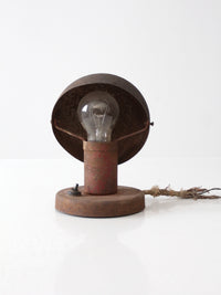 vintage industrial work lamp
