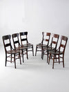 antique bentwood cafe chair set of 6