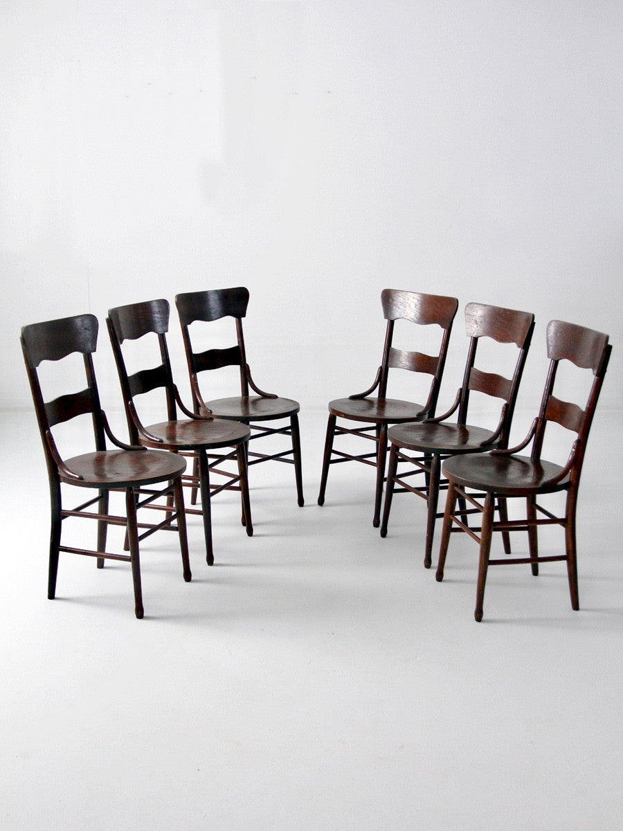 antique bentwood cafe chair set of 6