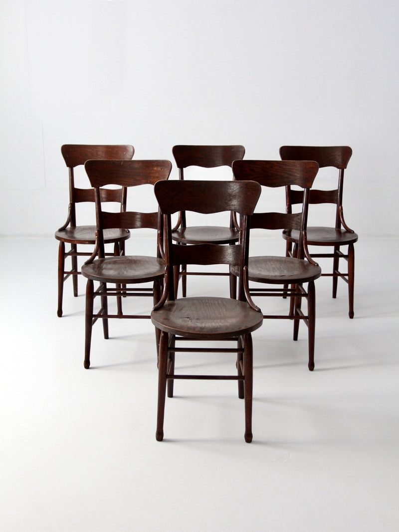 antique bentwood cafe chair set of 6