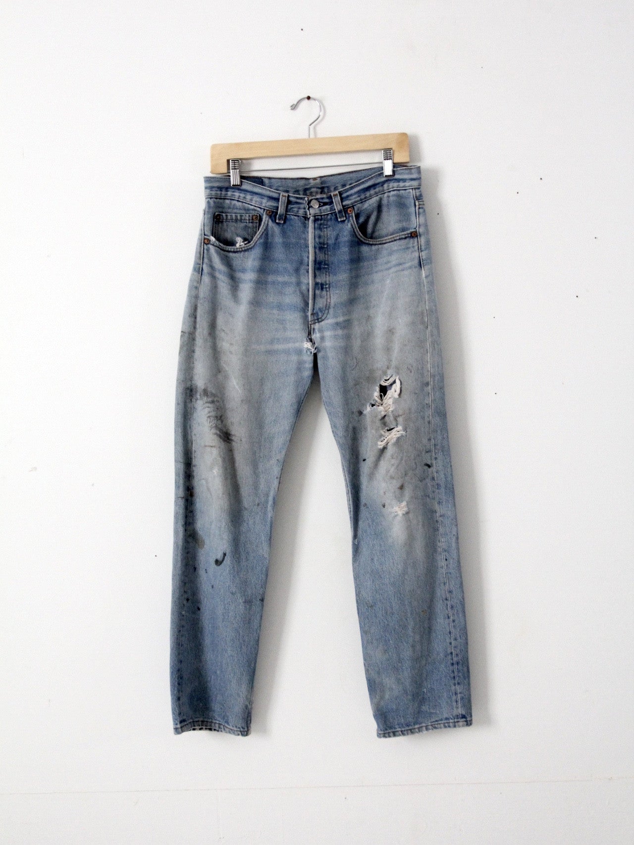 30 Waist Vintage 90s Levi's 501 Jeans Unisex Distressed Denim Straight Leg  High Waist Boyfriend Jeans -  New Zealand