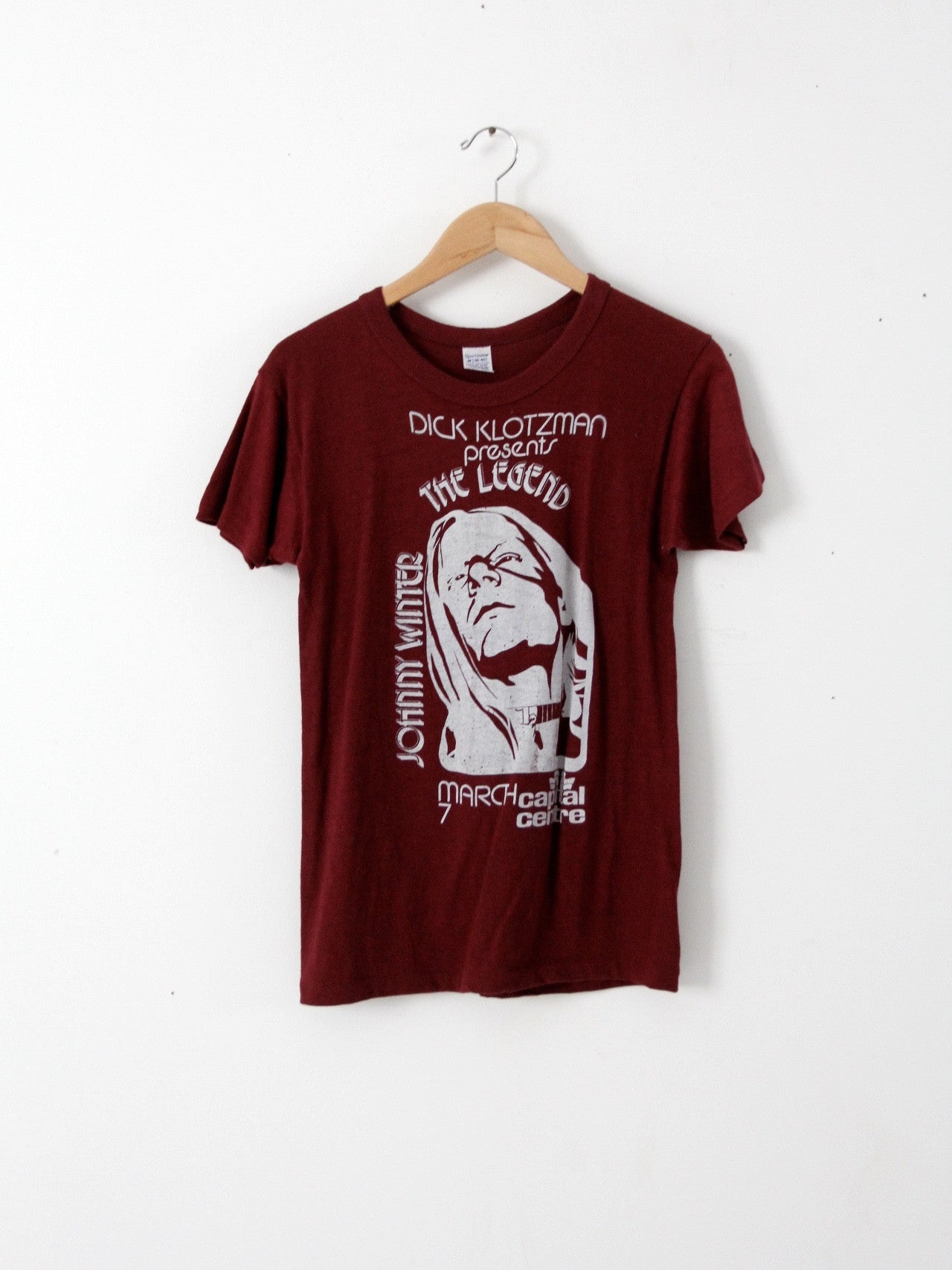 vintage Johnny Winter t-shirt, 1973 Capital Centre concert – 86