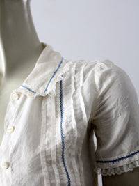 vintage 20s silk blouse