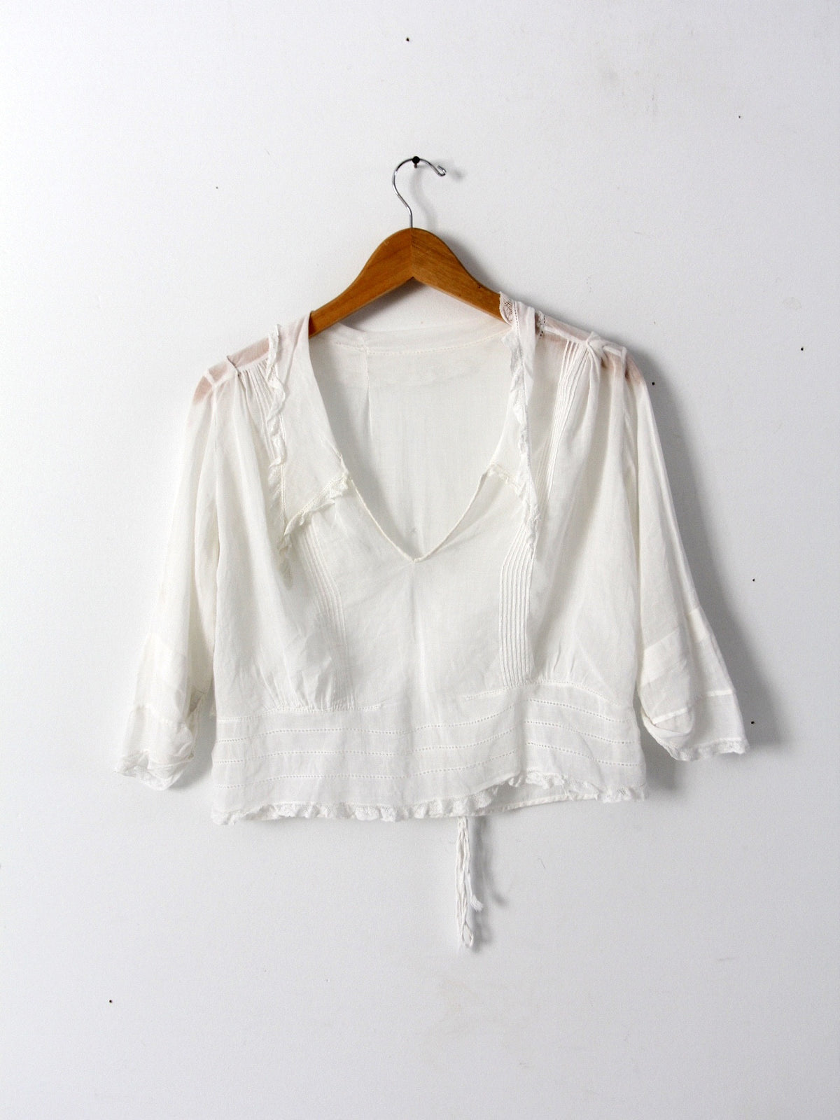 antique ruffle blouse