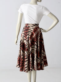 1950s jungle print circle skirt