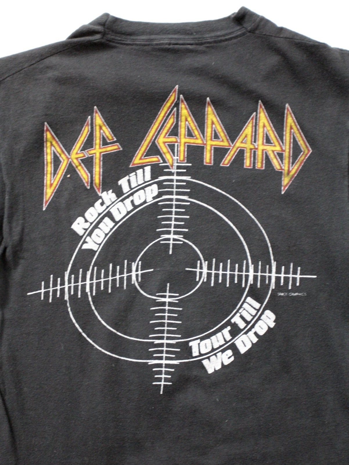 Def t-shirt, 1983 Pyromania tour 86