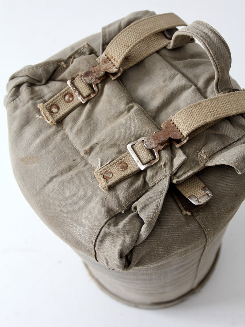 vintage army camp bag
