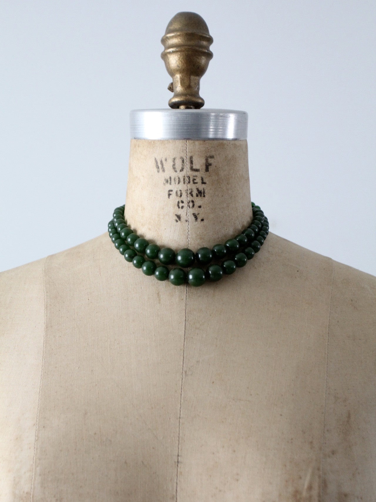vintage 50s two strand necklace