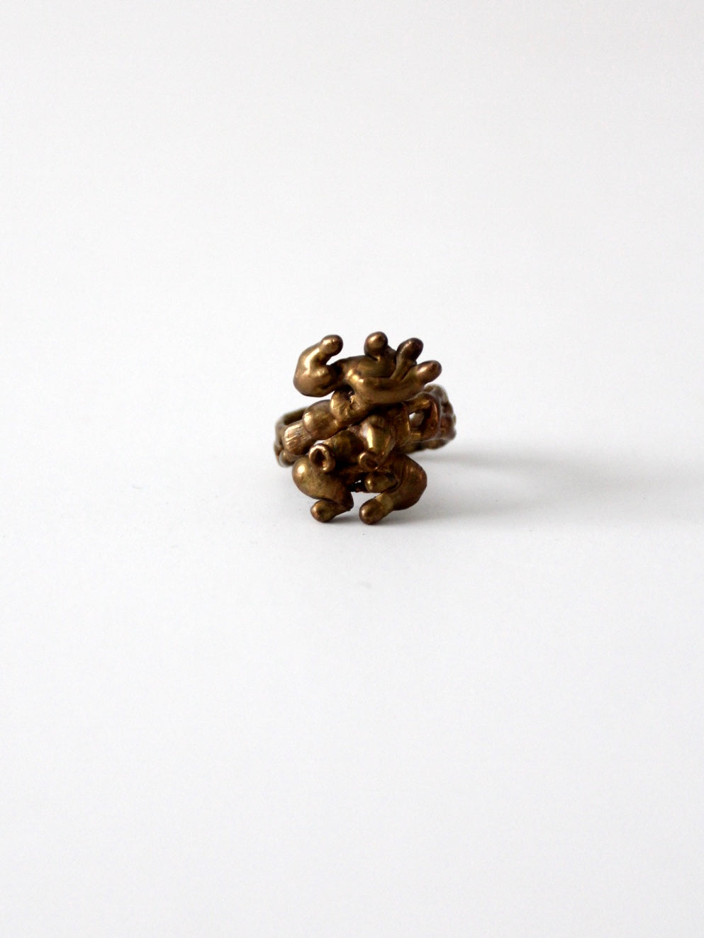 vintage brutalist ring