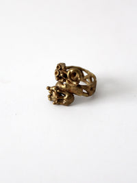 brutalist statement ring circa 1970