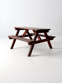 vintage children's picnic table