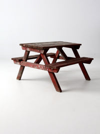 vintage children's picnic table