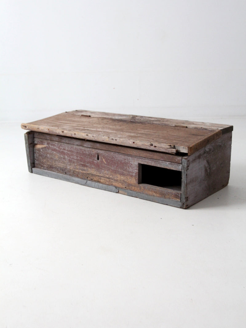 primitive tabletop cabinet